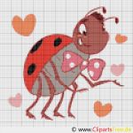 Sticken Nach Vorlage Wunderbar Marienkäfer Vorlage Zum Sticken Kreuzstickvorlage
