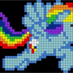 Sticken Plattstich Vorlagen Großartig Rainbow Dash Flying Perler Bead Pattern Bead Sprite