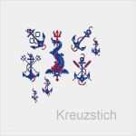 Sticken Vorlagen Kreuzstich Wunderbar Buchstaben Sticken Sticken Anker Maritime Kreuzstich Muster