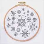 Stickmuster Kreuzstich Vorlagen Großartig Schneeflocken Und Sterne Kreuzstichvorlage Muster Set