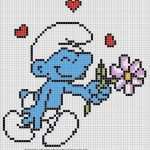 Stickmuster Kreuzstich Vorlagen Inspiration Schlumpf Perlenbilder