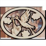 Storch Schablonen Vorlagen Cool Fensterbild Storch Mit Baby In Wolken Fliegend Oval