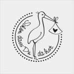 Storch Schablonen Vorlagen Elegant Buddy Stempel Schön Dass Du Da Bist Storch