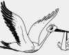 Storch Schablonen Vorlagen Großartig Storch Bringt Baby 4 Ausmalbild &amp; Malvorlage Tiere