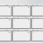 Storyboard Video Vorlage Inspiration Kamera Sucher Storyboard Vorlage 9 Rahmen — Stockfoto