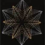 String Art Vorlagen Kostenlos Luxus Fadengrafik Stern In Gold Und Silber Diy