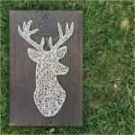 String Art Vorlagen Kostenlos Schön Made to order String Art Deer Head Sign Medium