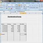 Stundenabrechnung Vorlage Luxus Excel Stundenabrechnung – Tracking Support