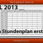 Stundennachweis Vorlage Gratis Download Genial Stundenplan Tagesplan Erstellen Excel toptorials