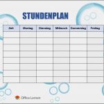 Stundenplan Erstellen Uni Vorlage Neu Kostenlose Stundenplanvorlagen Fice Lernen