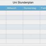 Stundenplan Erstellen Uni Vorlage Süß Uni Stundenplan Erstellen Schritt Für Schritt Anleitung