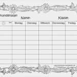 Stundenplan Vorlage Online Erstaunlich Stundenplan Stundenplan Ausmalen