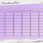 Stundenplan Vorlage Online Hübsch Lila Stundenplan Schule Ausmalen