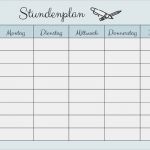 Stundenplan Vorlage Zum Ausdrucken Angenehm Stundenplan Vorlage Stundenplan Zum Ausdrucken Kribbelbunt
