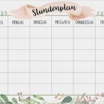Stundenplan Vorlage Zum Ausdrucken Einzigartig Endlich Wieder Schule Kostenloser Stundenplan Zum