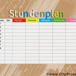 Stundenplan Vorlage Zum Ausdrucken Wunderbar Stundenplan Vorlage Kostenlos