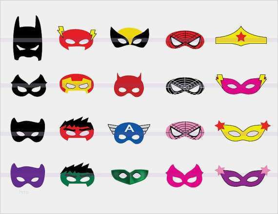Superhelden Maske Vorlage Angenehm Instand Dl 20 Superhero Masken Ausschnitt Geburtstagsparty