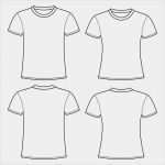 T Shirt Design Vorlage Elegant Blank T Shirts Template Stock Vector