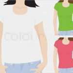 T Shirt Vorlage Vektor Best Of Frauen T Shirt Vorlage Vector Vektorgrafik