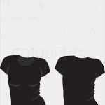 T Shirt Vorlage Vektor Cool Frauen T Shirt Vorlage Vector Vektorgrafik