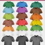 T Shirt Vorlage Vektor Einzigartig Farbe T Shirt Design Vorlage Vektorgrafik