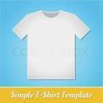 T Shirt Vorlage Vektor Hübsch Einfache T Shirt Vorlage Vektorgrafik