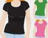 T Shirt Vorlage Vektor Hübsch Frauen T Shirt Vorlage Vector Vektorgrafik