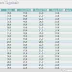 Tagebuch Abnehmen Vorlage Hübsch Brillenpanda Sehweiten Tagebuch – Excel Vorlage