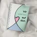 Tagebuch Schwangerschaft Vorlage Beste Schwangerschaft Tagebuch "wir Warten Auf Dich" Mintkind
