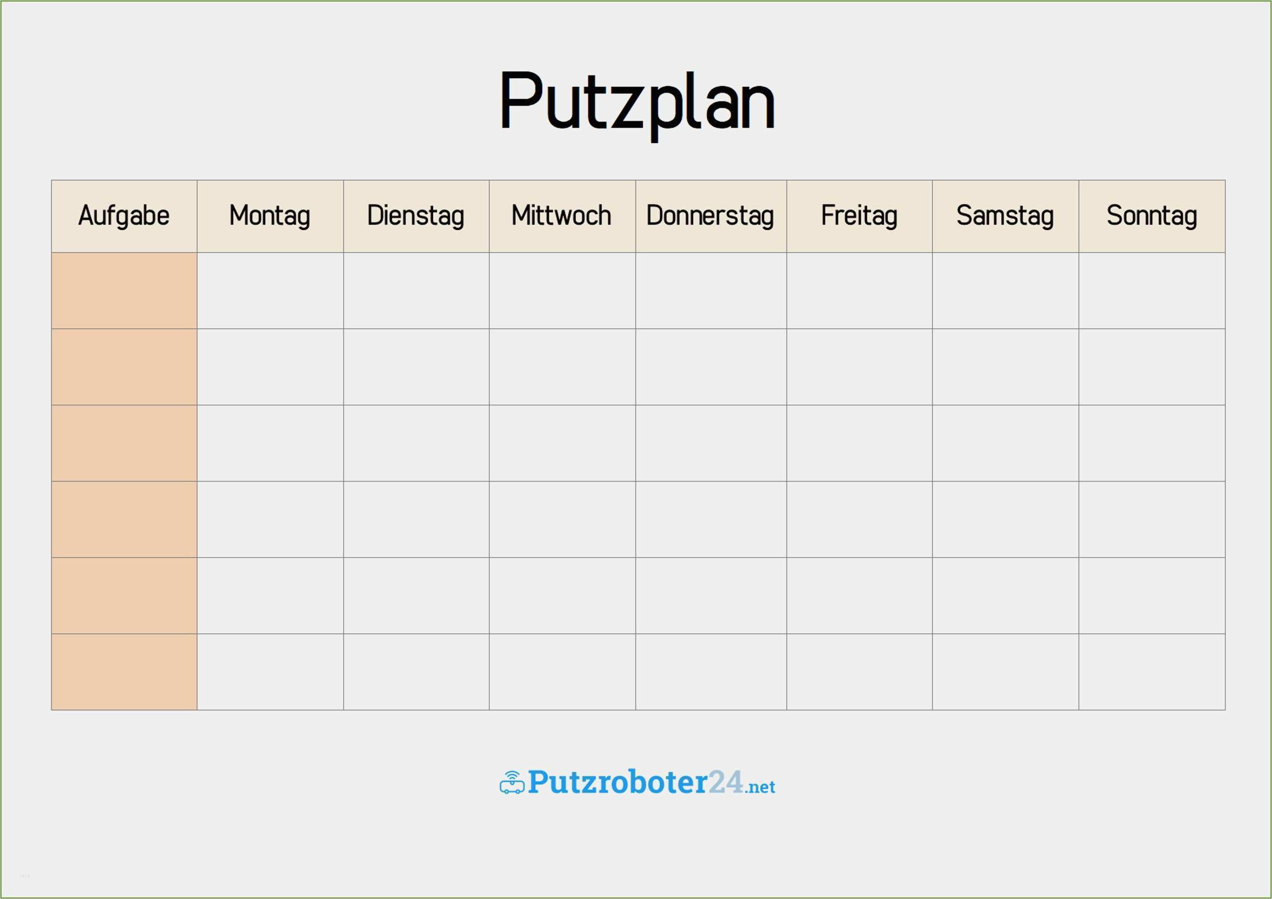 Tagesablauf Excel Vorlage Angenehm Tagesablauf Excel Vorlage Awesome Putzplan Vorlage 8