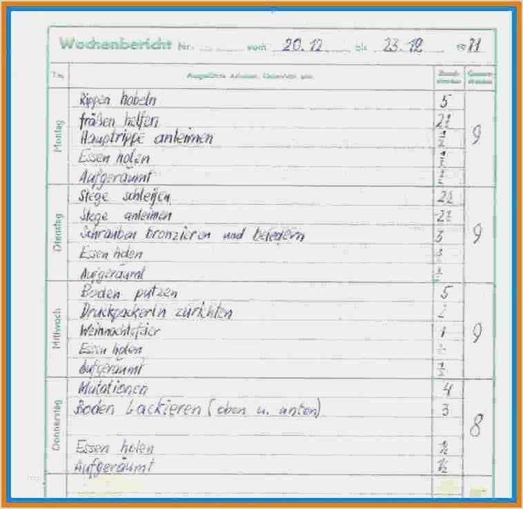 Tagesbericht Praktikum Vorlage Word Einzigartig Wochenbericht Praktikum Beispiel Idee 1 St 8 Tagesbericht