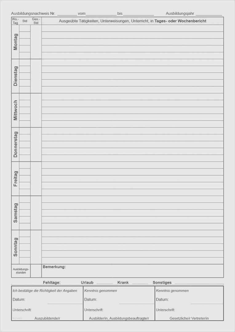 Tagesbericht Vorlage Word Gut 18 Tagesbericht Praktikum Vorlage
