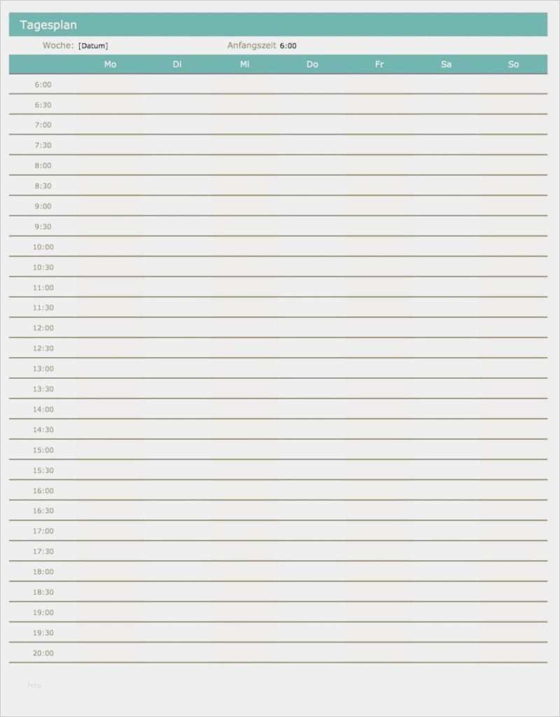 Tagesplaner Vorlage Kostenlos Bewundernswert Wochenplan Und Tagesplaner Vorlage Vorlage Muster