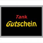 Tankgutschein Vorlage Zum Download Erstaunlich Verschenken Sie Einen Klassischen Tank Gutschein Blanko