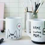 Tassen Bemalen Vorlagen Inspiration Tassen Bemalen – Black & White Ideen Edding