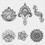 Tattoo Mandala Vorlage Bewundernswert Henna Tattoo Flower Templatemehndi Set Stock Vector Art