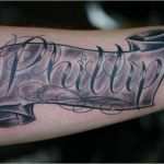 Tattoo Namen Vorlagen Angenehm Schriftbanderole Unterarm