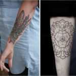 Tattoo Unterarm Innenseite Vorlagen Frau Beste Tattoo Ideen Unterarm Tattoo Frau Band Floral Feder