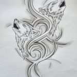 Tattoo Vorlage Drucken Inspiration Kunstwerk "wolf Motiv" Von Little tommy