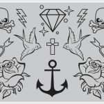 Tattoo Vorlagen Einfach Süß Old School Tattoo Motive 24 Kostenlose Vorlagen Und