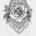 Tattoo Vorlagen Mandala Gut Die Besten 25 Mandala Rose Tattoo Ideen Auf Pinterest