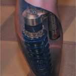 Tattoo Vorlagen Wade Männer Beste Biomechanik Tattoo Wade Stossdaempfer 3d Effekt