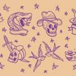 Tattoo Vorlagen Zum Ausdrucken Best Of Kostenlose Tattoovorlagen Oldschool to Pin On