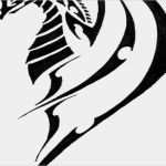 Tattoo Vorlagen Zum Ausdrucken Einzigartig Luxus Dragon Tribal Tattoo Vorlage Drachen Avec Tribal