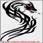 Tattoo Vorlagen Zum Ausdrucken Erstaunlich Luxus Dragon Tribal Tattoo Vorlage Drachen Avec Tribal