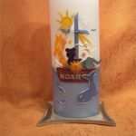 Taufkerze Arche Noah Vorlage Süß Kerzen Und Geschenke Taufkerze Arche Noah