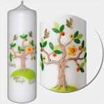 Taufkerze Lebensbaum Vorlage Bewundernswert Taufkerze Baum Lebensbaum