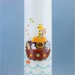 Taufkerze Lebensbaum Vorlage Großartig Individuelle Taufkerze Arche Noah