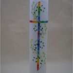 Taufkerze Lebensbaum Vorlage Gut Taufkerzen Taufkerze "regenbogenkreuz" Ein