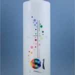 Taufkerze Motive Vorlagen Best Of Taufkerze „kreuz Mit Kleinem Mosaikfisch Silber“